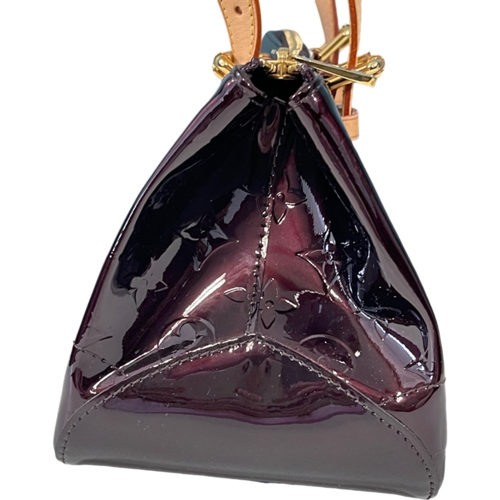 Louis Vuitton Amarante Vernis Patent Rosewood Shoulder Bag Satchel Burgundy - Picture 5 of 12